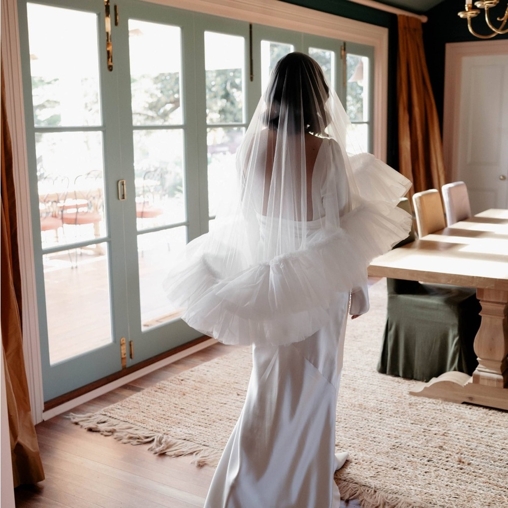 COPY - NEW ruffled tiered wedding veil